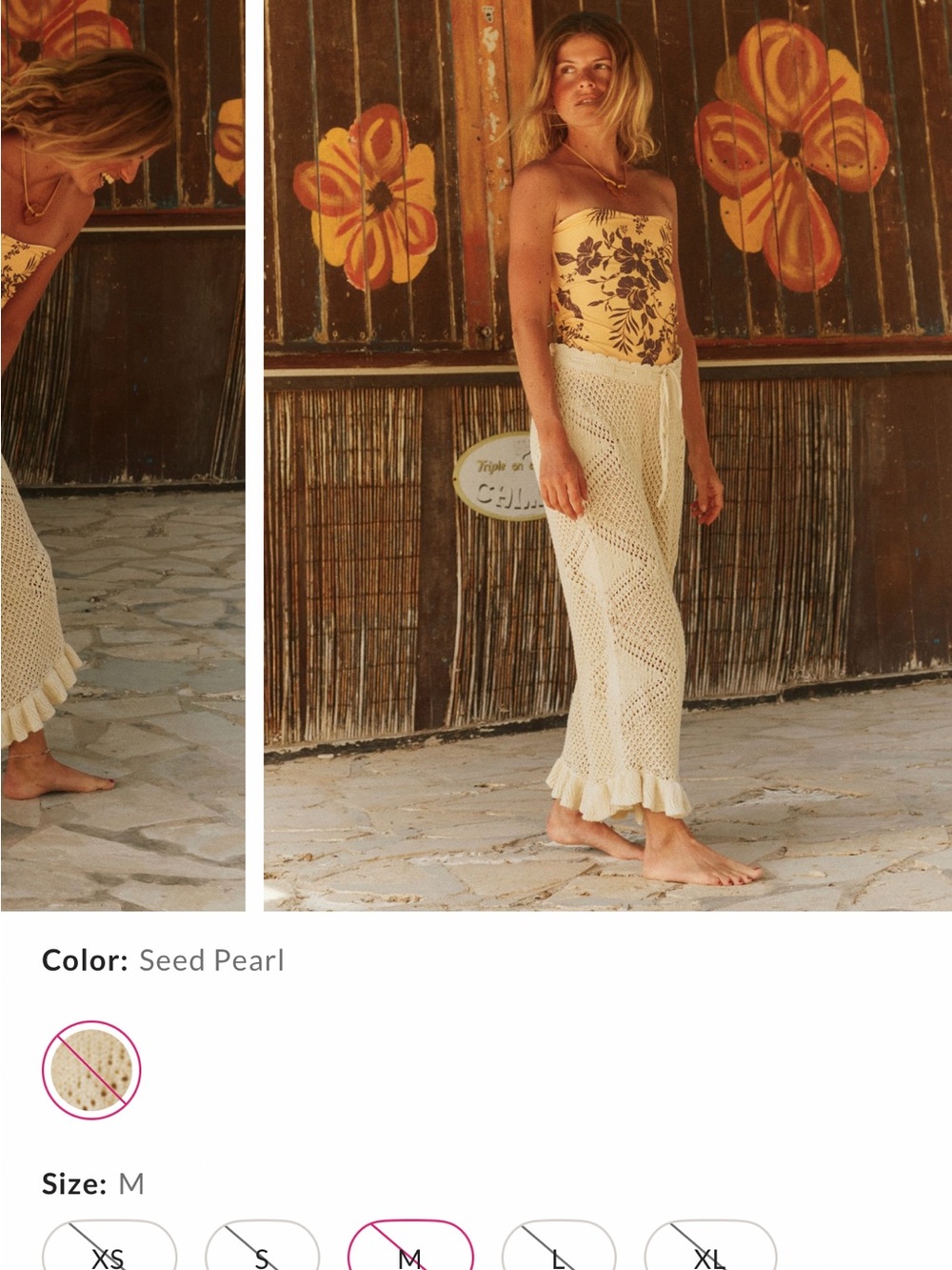 Free People  Crochet pants  Swim Coverup